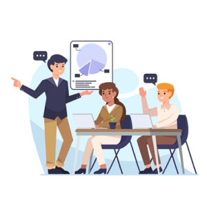 Meeting concept illustration 500x500